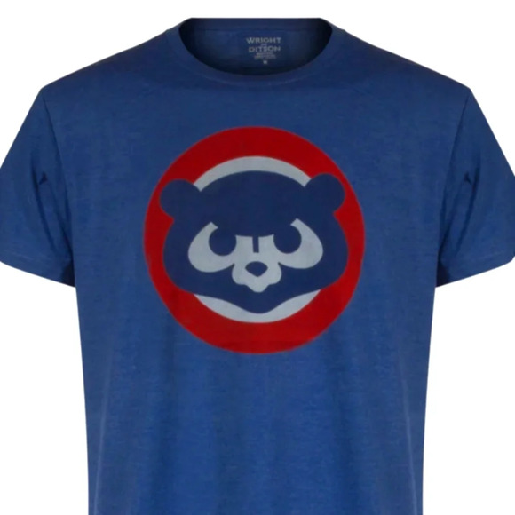 Wright & Ditson Other - Chicago Cubs Men's Heather Royal Faded 1980's Cub Face Logo Ballpark Tee